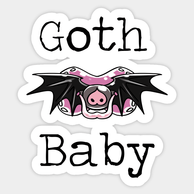 Goth Baby Sticker by Pyrospin